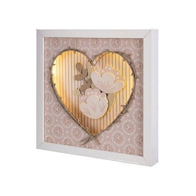 Quadro Decorativo De Luz Flor - Revoada - 118506