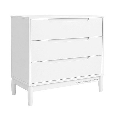 Cômoda Lion - 3 Gavetas - Branco