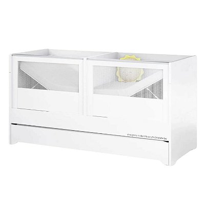 Berço Para Gêmeos Multifuncional Sol e Mar - Branco