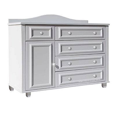 Cômoda Paris Com Porta - Branco