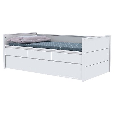 Cama Babá Laís Com Cama Auxiliar - Branco
