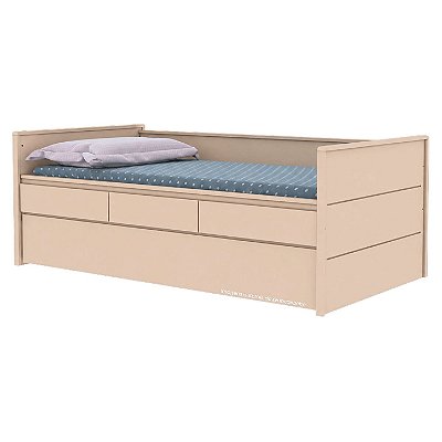 Cama Babá Laís Com Cama Auxiliar - Off White