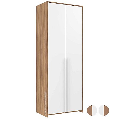 Guarda-Roupa Modulado 2 Portas - Branco/Carvalho Avelã