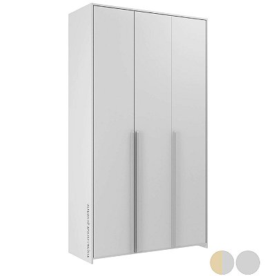 Guarda-Roupa Modulado 3 Portas - Cinza/Nature - Cinza