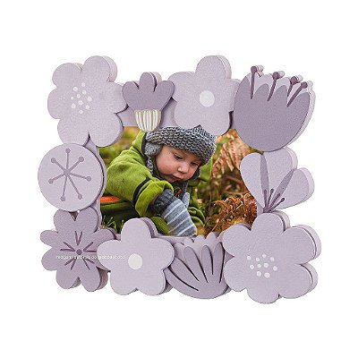 Porta Retrato Decorativo Infantil Flores - Pássaros - 98071 - prontaentrega - Peça De Mostruário