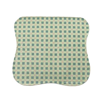 Tapete Infantil Orgânico Encantos Brisa Xadrez Verde - Retangular