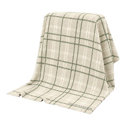 Manta Xadrez 90x90 - Tricot - Verde Limonada