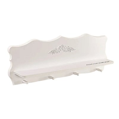 Prateleira Provence Branco Fosco 0,90 Cm - Peça De Mostruário - prontaentrega