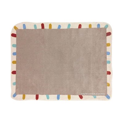 Tapete Para Quarto Infantil Com Borda Divertida Colorida