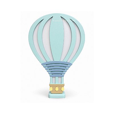 Luminária Decorativa Balão Azul - Peça De Mostruário - prontaentrega