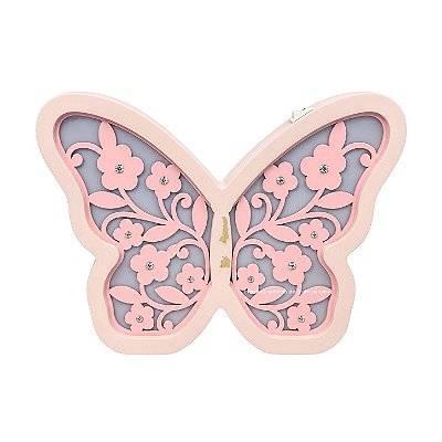 Luminária Borboleta Floral Rosa - Peça De Mostruário - prontaentrega
