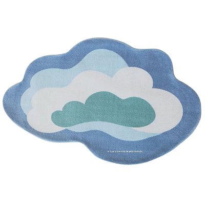 Tapete Infantil Delicatta Céu De Algodão - Azul