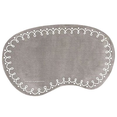 Tapete Infantil Orgânico Delicatta Dengo - Retangular - Cinza