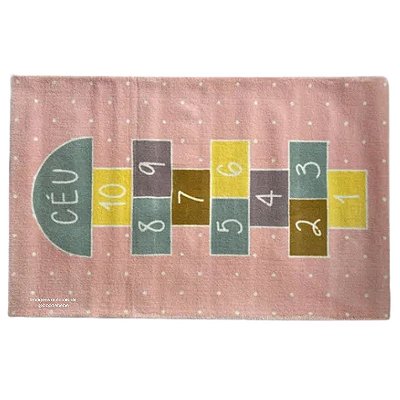 Tapete Infantil Amarelinha Céu de Encanto - Retangular