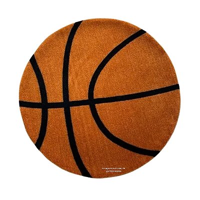 Tapete Infantil Bola De Basquete - Redondo