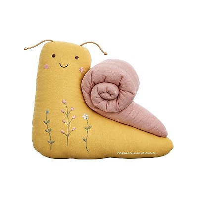 Peça Decorativa Com Formato Artesanal Caracol - Margaridas - 97-37