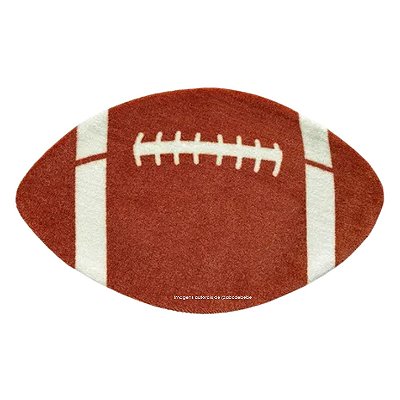 Tapete Infantil Orgânico Bola de Futebol Americano - Retangular