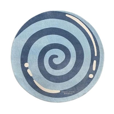 Tapete Infantil Doce Azul - Redondo