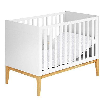 Berço 2 em 1 Amor Perfeito - Branco