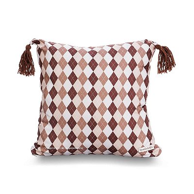 Almofada Decorativa Estampada Com Tassels - Cavalos - 98-11