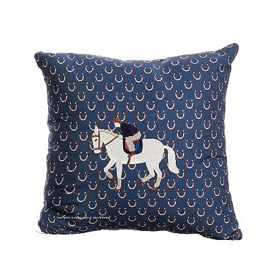 Almofada Bordada À Máquina Cavalo Jockey - Cavalos - 98-25