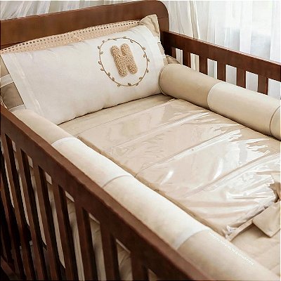 Kit Berço Premium 100% Algodão 6 Peças - Bichos Baby II - 99-E - Personalizado