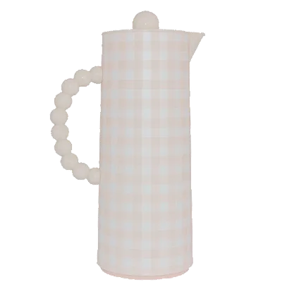 Garrafa Térmica Bubble Dot - Xadrez Nude/Rosa