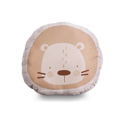Almofada Formato Estampado Leão - Bichos Baby II - 99-24