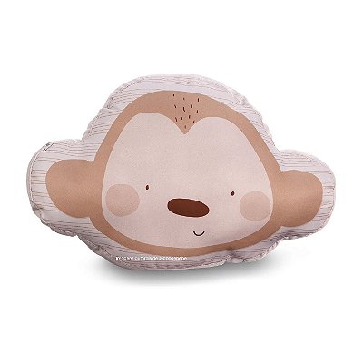 Almofada Formato Estampado Macaco - Bichos Baby II - 99-25