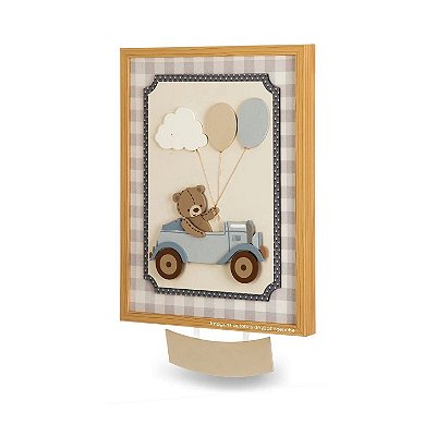Porta Maternidade Ursinho Balão Com Plaquinha Personalizàvel - Teddy - 115020 - Personalizado