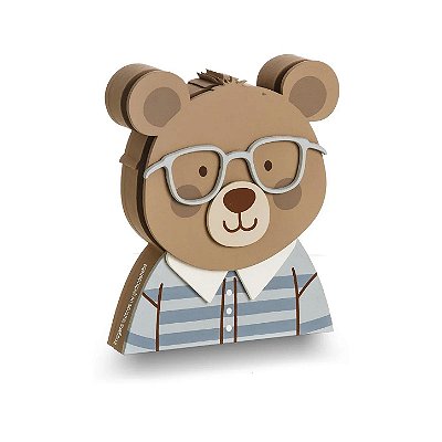 Enfeite Decorativo De Prateleira Urso Com Óculos - Teddy - 115031