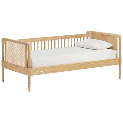 Cama Solteiro Babá Madeira Maciça Solene - Carvalho Malva