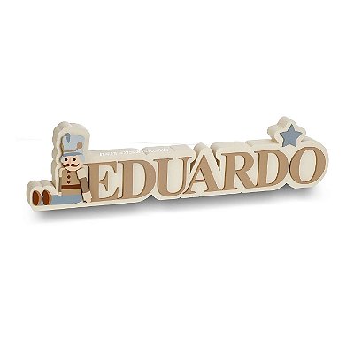 Enfeite Nome Personalizável Com Soldado Para Prateleira - Teddy - 115035 - Personalizado