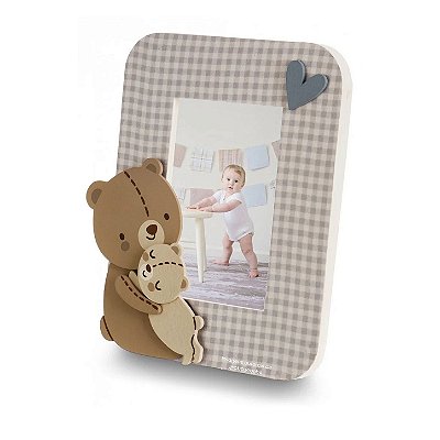 Porta-Retrato Decorativo Infantil Urso Pai E Filho - Teddy - 115074