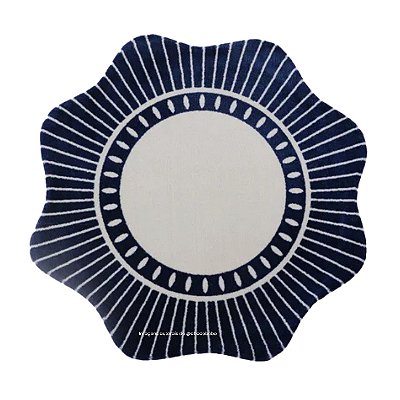 Tapete Infantil Orgânico Delicatta Aurora Azul Marinho