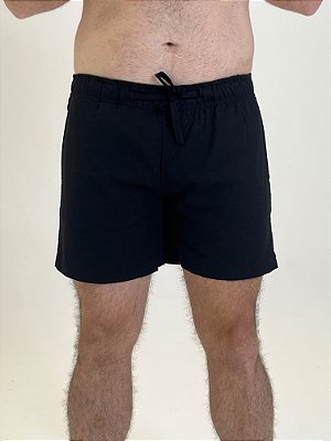 Short de Linho Preto