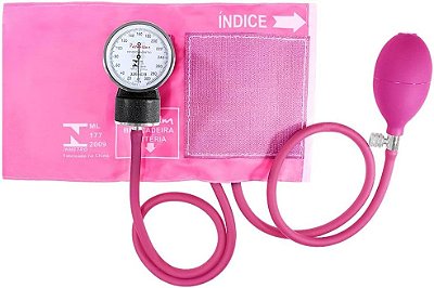 Esfigmomanômetro aneroide Premium Rosa