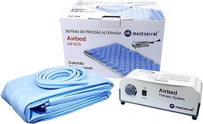 Colchão Pneumático Anti-escaras Montserrat HF6001 c/ Bomba de Pressão Alternada HF605 - 220V