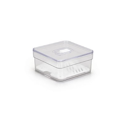 Organizador de Geladeira com Tela e Tampa 1,4 Litros