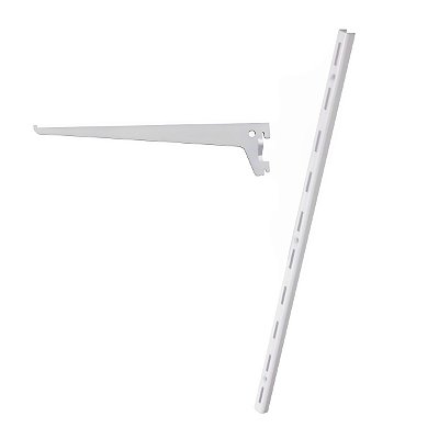 Kit 4 Trilhos 200cm com 20 Suportes e Parafusos e Buchas
