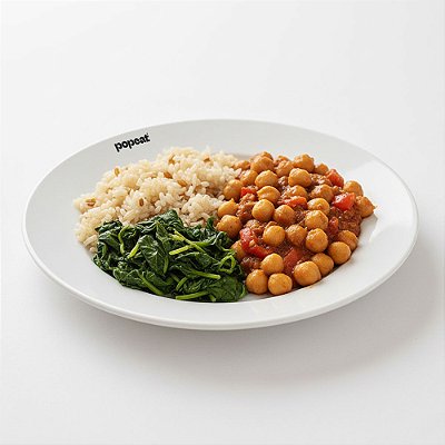 Grão de Bico Xadrez com Arroz 7 Grãos e Espinafre | 300g : 1_un