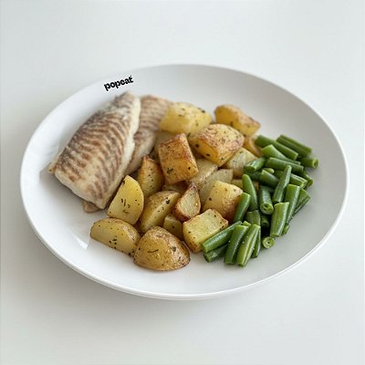 Tilápia com Batata Assada e Vagem | 450g | GMH : 1_un