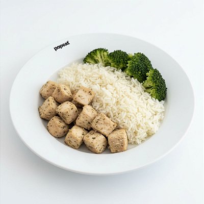 Frango Grelhado com Arroz Branco e Brócolis | 350g | HIPER : 1_un