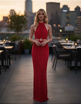 Vestido Mondabelle Longo Vermelho