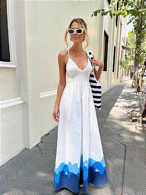 Vestido Longo Com lastex no busto