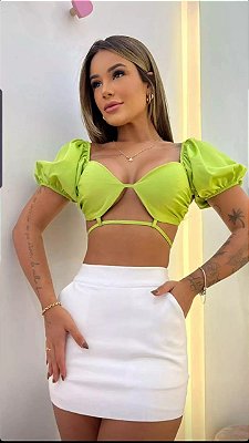 Short Saia   Groovy Saia Atrás e Na Frente