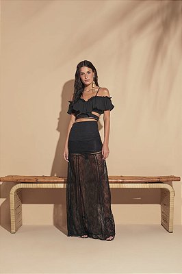 Conjunto Saia e Cropped  MondaBelle