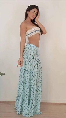 Cropped Top Crochê Salgunamu
