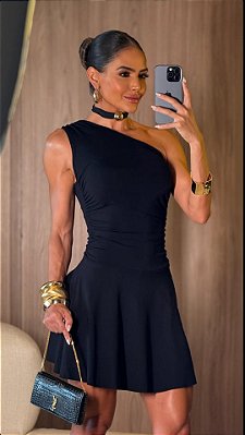 Vestido Macaquinho franzido Nula Manga