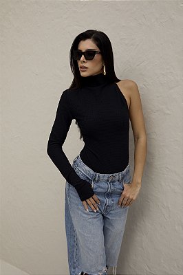 Body Nula Manga Preto